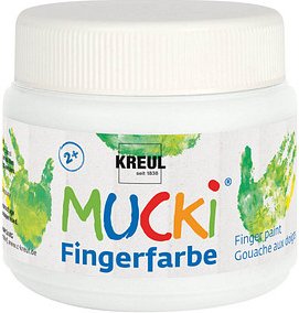 KREUL MUCKI Fingerfarbe weiß 150,0 ml, 1 St.