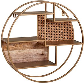 Thumbnail - WOHNLING Wandregal braun 62,0 x 62,0 x 17,0 cm, 1 St.