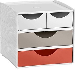 Thumbnail - cep Schubladenbox TERRA NOVA weiß, sand, terracotta 1032112391, mit 4 Schubladen