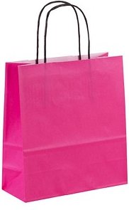 VP Papier-Tragetaschen Toptwist purple 19,0 x 21,0 cm, 50 St.