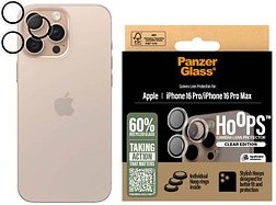 PanzerGlass™ HOOPS™ Kamera-Schutzglas für Apple iPhone 16 Pro, iPhone 16 Pro Max