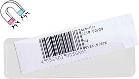 EICHNER Etikettenhalter magnetisch weiß 3,1 x 10,0 cm, 50 St.