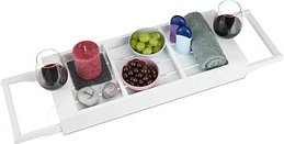 Thumbnail - relaxdays Badewannenablage weiß