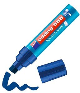 Thumbnail - edding 388 Flipchart-Marker blau 4,0 - 12,0 mm, 1 St.