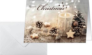 Thumbnail - SIGEL Weihnachtskarten Christmas Candle DIN A6, 25 St.