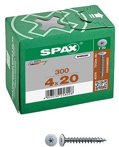 SPAX® Rückwandschrauben T20 Flachkopf WIROX 0151010400203 4 mm x 20 mm, 300 St.