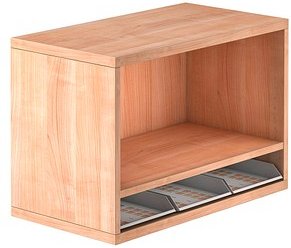 HAMMERBACHER Container-Aufsatz Unni SE1 nussbaum 42,8 x 80,0 x 53,0 cm, 1 St.