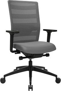 Topstar Bürostuhl Sitness AirWork, PA30O MT3CX3 Stoff grau, Gestell schwarz