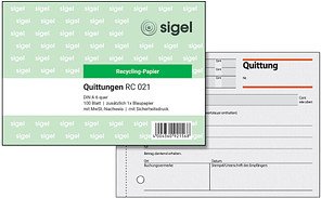 Thumbnail - SIGEL Quittung, MwSt. separat ausgewiesen Formularbuch RC021, 1 St.