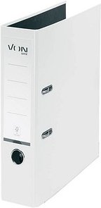 VON LEITZ Ordner weiß Karton 8,0 cm DIN A4