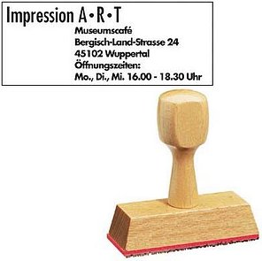 Textstempel, individualisierbar ohne Logo, 1 St.