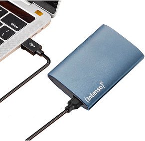 Intenso Premium 1 TB externe SSD-Festplatte blau