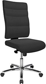 Printus Bürostuhl Unni Med Deluxe, Stoff schwarz, Gestell chrom