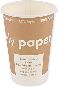 NATURE Star Einweg-Kaffeebecher Only Paper 180 ml, 50 St.