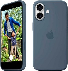 Apple Silikon Case mit MagSafe Handy-Cover für Apple iPhone 17 maritimblau