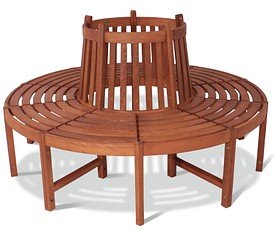 Thumbnail - Garden Pleasure Baumbank Fontana 985037 braun Holz Ø 160,0, Innen: Ø 56,0 cm