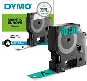 Thumbnail - DYMO Schriftband D1 S0720890, 19 mm, schwarz auf grün, 1 St.