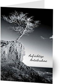 LUMA Trauerkarte Baum DIN B6