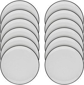 Thumbnail - ID Fine Teller Modest Black Lona grau Ø 17,0 cm, 12 St.