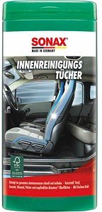 SONAX feuchte Reinigungstücher für Innen 1-lagig weiß, 25 St.