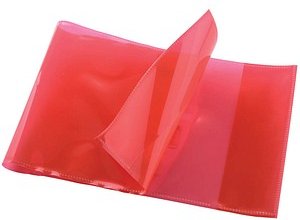 DONAU Heftumschlag rot Kunststoff DIN A5 quer