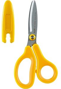 PLUS JAPAN Linkshänder-Schere gelb 14,5 cm