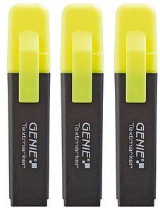 Thumbnail - GENIE Textmarker gelb, 3 St.