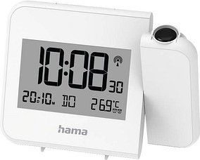 Thumbnail - hama digitaler Wecker Projektionswecker Hvar weiß Kunststoff 15,0 x 11,0 cm