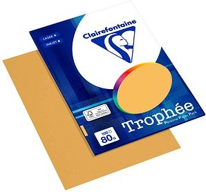 Clairefontaine Kopierpapier Trophée mandarin DIN A4 80 g/qm 100 Blatt