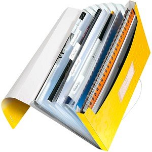 AKTION: LEITZ Fächermappe WOW 4589 6 Fächer gelb mit Prämie nach Registrierung