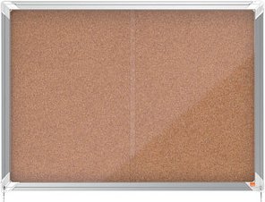 nobo Schaukasten silber 8x DIN A4 92,5 x 6,3 x 66,8 cm, 1 St.