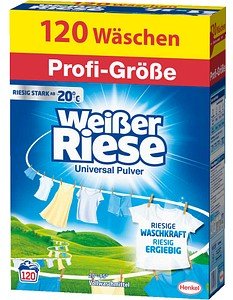 Weißer Riese Universal Waschmittel Pulver, 6,0 kg