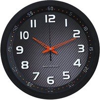 TechnoLine® Funkwanduhr WT 8972 schwarz Metall, Ø 30,0 cm