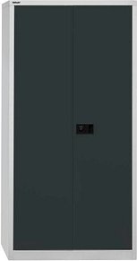 Thumbnail - BISLEY Metallschrank E782A04G525 lichtgrau, anthrazitgrau 4 Fachböden 91,4 x 40,0 x 195,0 cm, aufgebaut, 1 St.