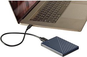 Western Digital My Passport for Mac 4 TB externe HDD-Festplatte blau