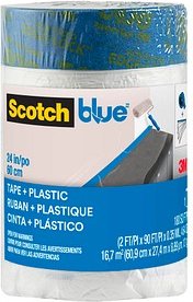 Scotch Blue™ Abdeckpapier Nachfüllrolle transparent 60,9 cm x 27,4 m 1 Rolle