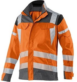 Thumbnail - KÜBLER® unisex Warnjacke REFLECTIQ warnorange, anthrazit Größe 106