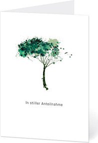 LUMA Trauerkarte Baum DIN B6, 1 St.