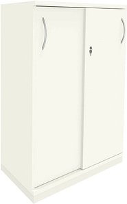 fm Schiebetürenschrank Sidney, 4260672330751 weiß 2 Fachböden 80,0 x 44,2 x 113,3 cm