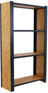 Thumbnail - Simonrack Schwerlastregal OFFICLICK 4 8425437127779 anthrazit, braun 80,0 x 30,0 x 150,0 cm