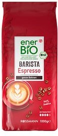 enerBiO BARISTA Espresso Bio-Kaffeebohnen, Arabicabohnen kräftig, 1,0 kg