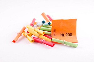 Thumbnail - WOLF & APPENZELLER Treffer Röllchenlose 851-900 farbsortiert 50 St.