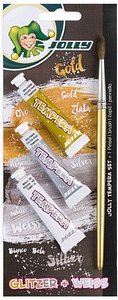 Thumbnail - JOLLY GLITZER Temperafarben farbsortiert 3x 7,5 ml