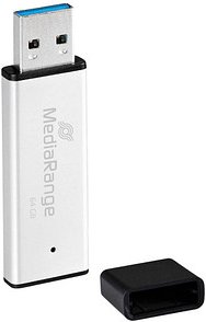 Thumbnail - MediaRange USB-Stick MR1901 silber, schwarz 64 GB