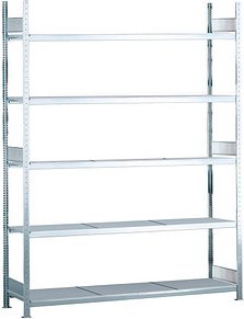 Thumbnail - SCHULTE Schwerlast-Weitspannregal WS 2000 15734 silber 225,0 x 60,0 x 300,0 cm