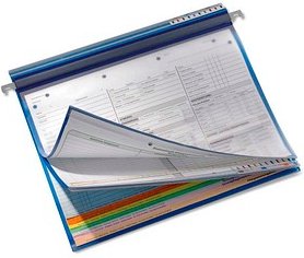 Thumbnail - BOI Hängehefter Stan 2 Kunststoff blau DIN A4 1x, 10 St.