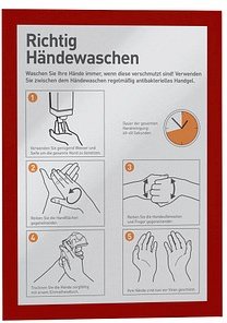 Thumbnail - DURABLE Magnetrahmen DURAFRAME® MAGNETIC A4 rot A4, 5 St.