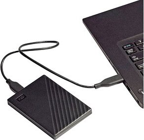 Western Digital My Passport 5 TB externe HDD-Festplatte schwarz