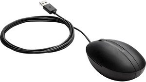 HP Wired 320M Maus ergonomisch kabelgebunden schwarz