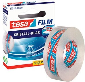 Thumbnail - tesa KRISTALL-KLAR Klebefilm transparent 15,0 mm x 33,0 m 1 Rolle